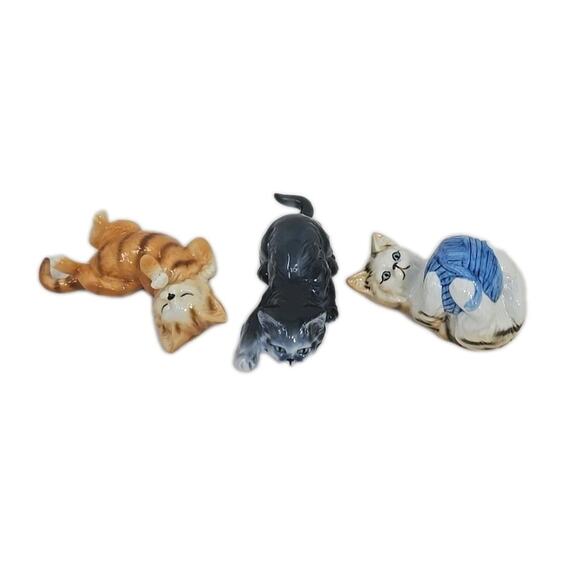 Cats Of Character 3 Figurines Danbury Mint statues Abt3" PB76 - Picture 1 of 11